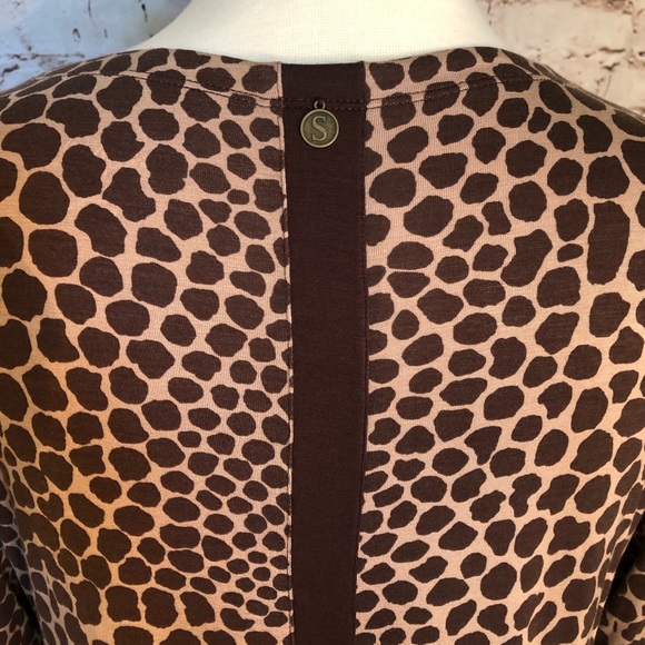 Soft Surroundings brown animal print tunic - Picture 3 of 8